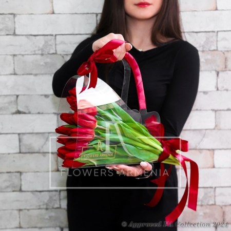 Festive Red Tulips