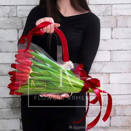 Festive Red Tulips