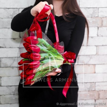 Festive Red Tulips