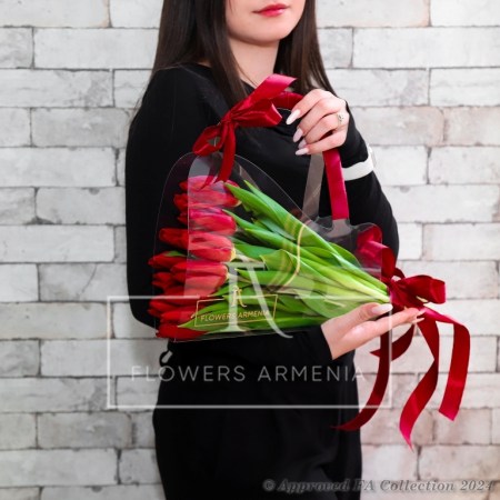 Festive Red Tulips