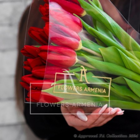 Festive Red Tulips