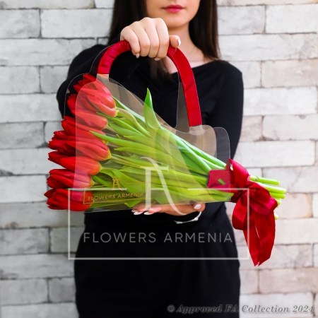 Festive Red Tulips