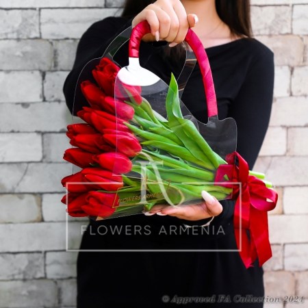 Festive Red Tulips