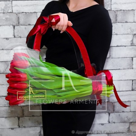 Festive Red Tulips
