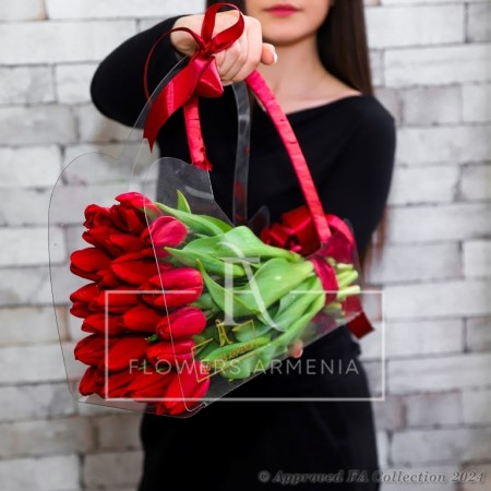 Festive Red Tulips