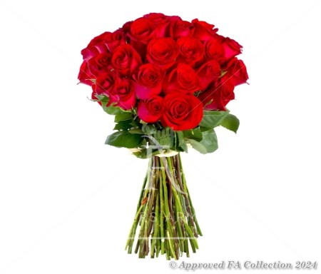 35 fiery roses