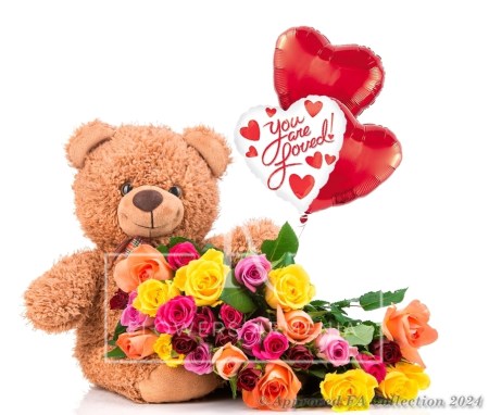 The colorful surprise of the bear