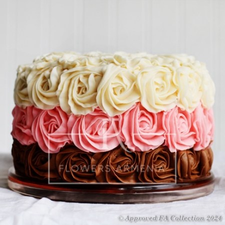 Tricolor cake