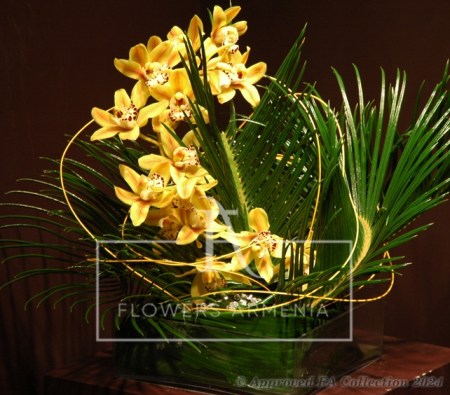 Exotic composition with orchids