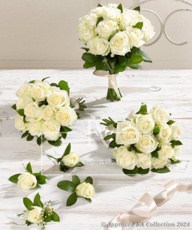 Wedding decoration with roses