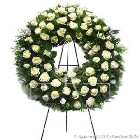 White Circle Wreath