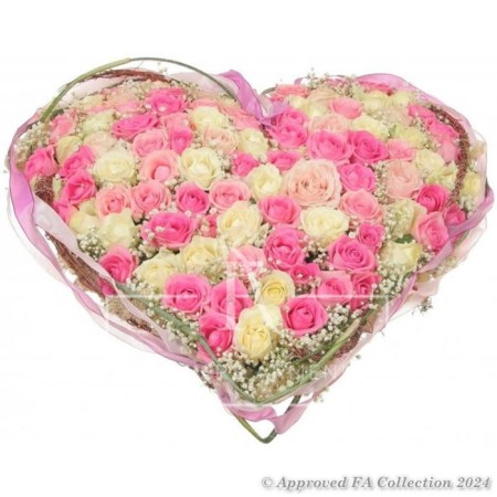 Blooming Heart of Roses