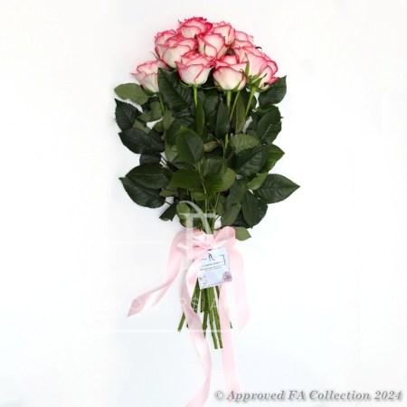 Bouquet of 11 pink roses