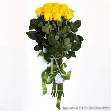 Bouquet of 11 yellow roses