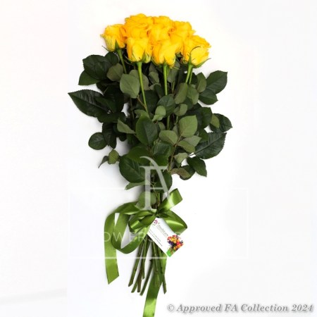 Bouquet of 11 Yellow Roses