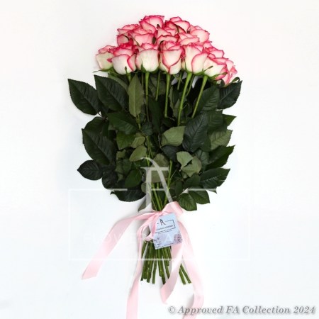 Bouquet of 15 pink roses