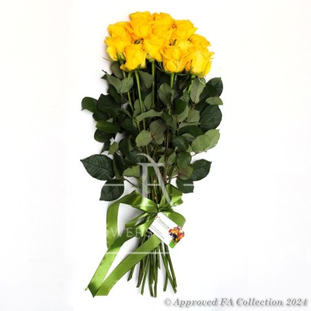 Bouquet of 15 Yellow Roses