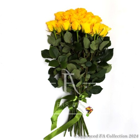 Bouquet of 19 Yellow Roses