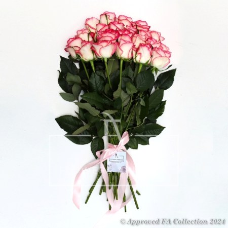 Bouquet of 21 pink roses