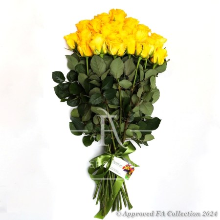 Bouquet of 21 Yellow Roses