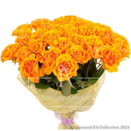 Bouquet of 35 Shining Roses
