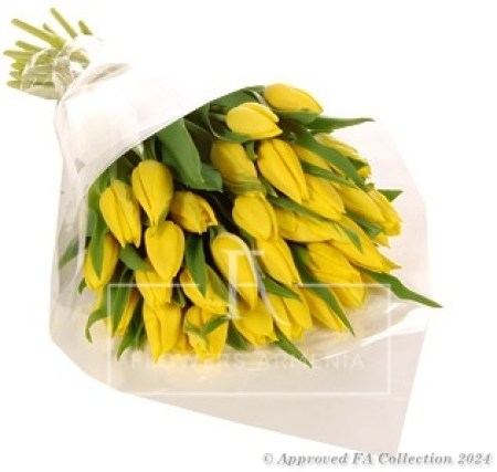 Bouquet of Yellow Tulips