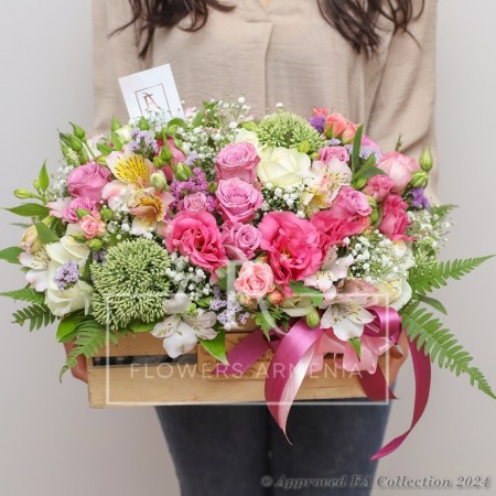 Pink Flowers Box