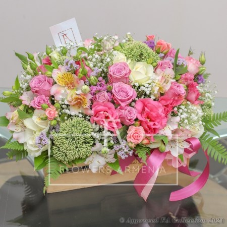 Pink Flowers Box
