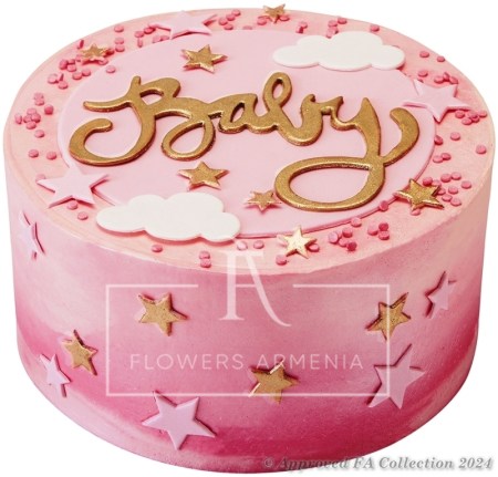 New baby girl cake