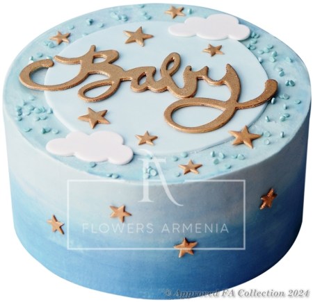New baby boy cake