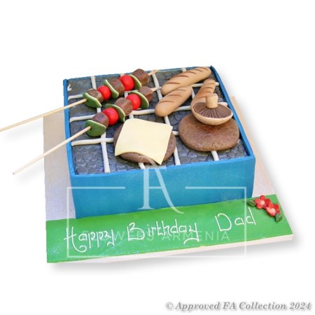 Birthday Cakes   BBQ cake
