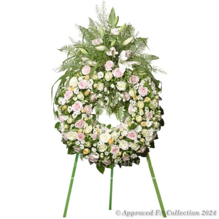 Bright Blessings Funeral Wreath