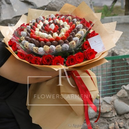 Strawberry and Rose Bouquet
