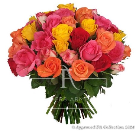 Colorful Bouquet of Roses