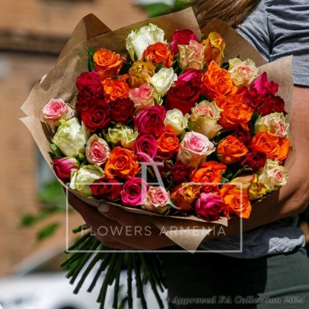 55 Mix Color Roses