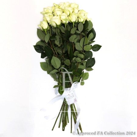 Bouquet of 15 white roses
