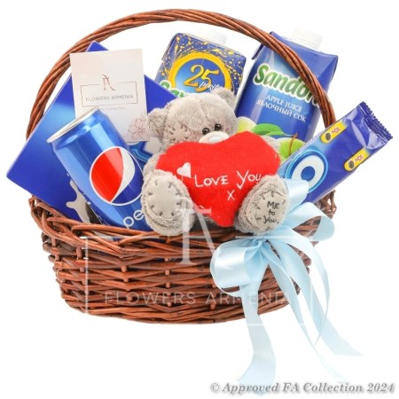 Teddy's Love Basket