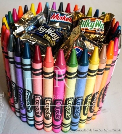 Arrangement of Crayons