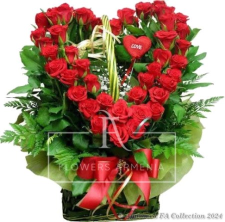 Elegant Heart shaped Roses