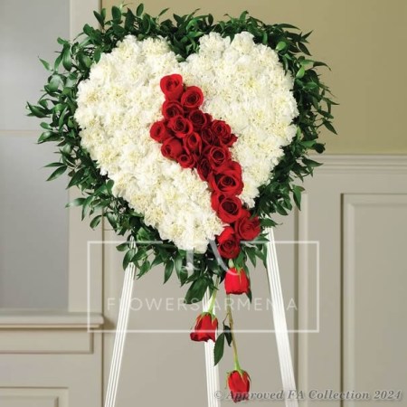 Heart shaped Sympathy Wreath