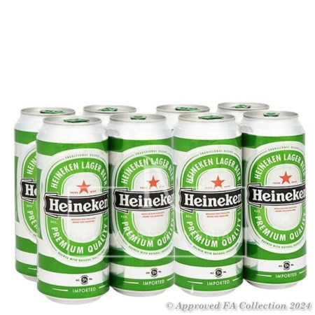 Heineken Beer, 8 x 500ml cans
