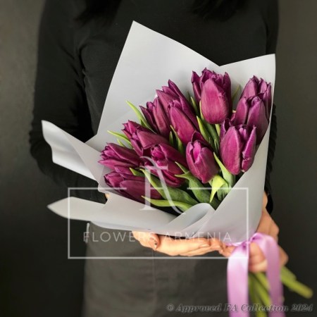 Purple Tulips Bouquet
