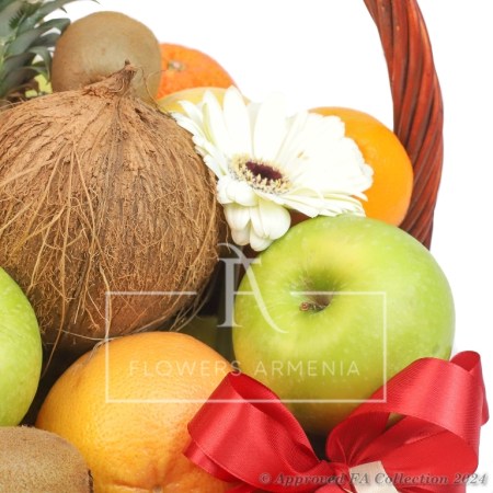 Decorated fruit basket