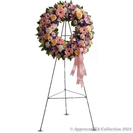 Lavender Funeral Wreath