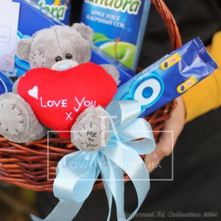 Teddy's Love Basket