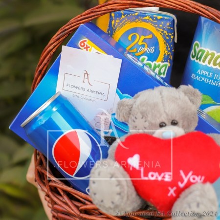 Teddy's Love Basket
