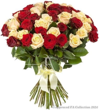 Red և white roses