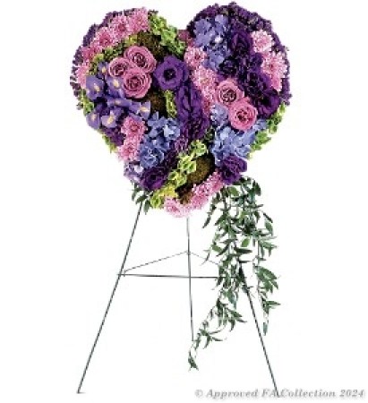 Natural Sympathy Wreath Heart
