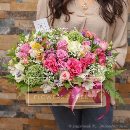 Pink Flowers Box