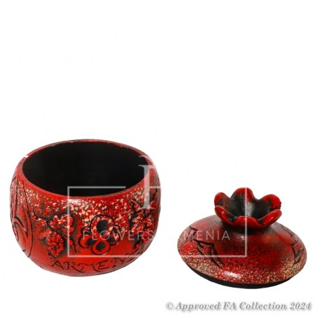 Red Pomegranate Engraved
